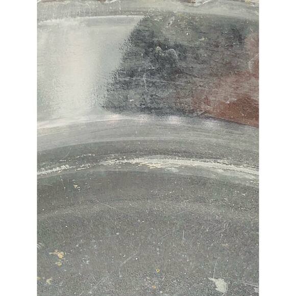 Pyrex Glass Pie Plate Dish Pan 9.5" Round 229 Clear Handles Fluted Edge Stains - Picture 8 of 10